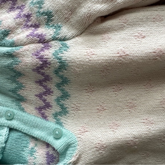 Janie and Jack Mint Green Sweater - Picture 5 of 6